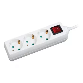 Pagarinātājs LogiLink LPS206 1.4 m 3 Kontaktligzdas Balts