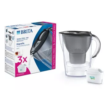 BRITA Marella + 3 MAXTRA PRO Pure Performance Ūdens Filtrēšanas Krūze 2,4 L Zilā Krāsā