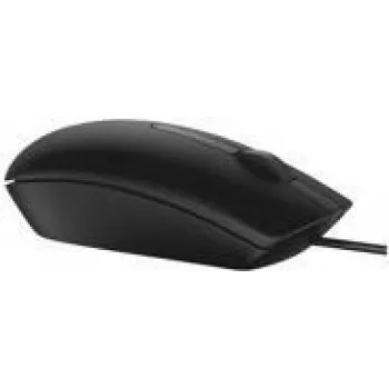 Dell MS116 - optiskā pele - 2 pogas - vadu - USB - melna - retail - saderīga ar Chromebook 11 3180, 13 3380, Latitude 34XX, 5285 2-in-1, Precision 35XX, 55XX, 75XX, 77XX