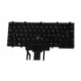 Dell W93F7 klaviatūra (franču AZERTY, ar fona apgaismojumu) Latitude E5450/E7450