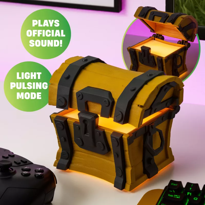 Paladone Fortnite Chest Light – tematisks LED naktslampiņš