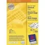 Pašlīmējošas printera etiķetes Avery Coloured Labels dzeltenas 105 x 148 mm