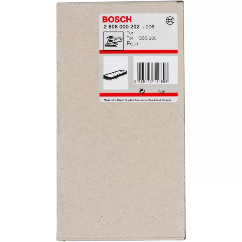 Bosch 2 608 000 202 slīpēšanas pamatne ar Velcro stiprinājumu, 1 gab.