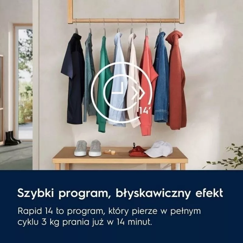 Brīvi stāvoša veļas mazgājamā mašīna Electrolux EW6F2484P, 8 kg, 1400 apgr./min, A energoklase, 53 L cilindrs