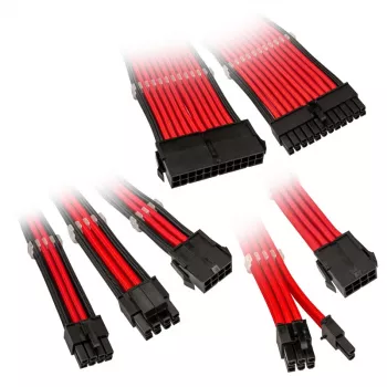 Kabeļu pagarinājumu komplekts Kolink Core Adept Red 0.35m 6 gab.