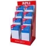 Uzlīmju sortiments agipa 112116 kartona displejā ar 160 maziem iepakojumiem