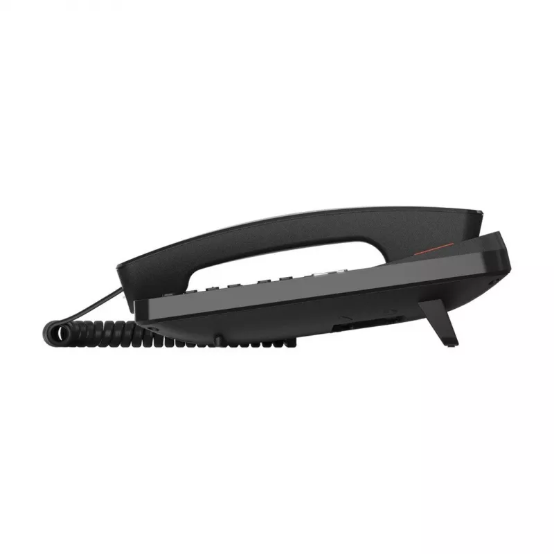 DECT telefons Gigaset DESK 800A ar vadu klausuli, 200 ierakstu telefonu grāmata, melns