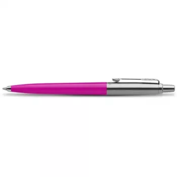 Parker 2075996 Jotter Originals piespraužamā lodīšu pildspalva ar atsperīgu klipu, fuksīna spīdīga plastmasa