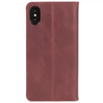 Folio maciņš Krusell Sunne 4 Card FolioWallet īstā ādā sarkanā krāsā iPhone XS Max