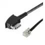 Wentronic Goobay TAE-N savienojuma kabelis (starptautiskais pin out) 4-pin, Melns, 6 m - TAE-N spraudnis uz RJ11/RJ14 spraudni (6P4C) (50952)