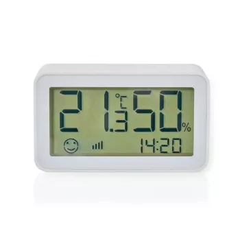 Nedis ZBSC30WT - Viedais klimata sensors - Zigbee 3.0 - baterijas darbība - Android - iOS - Balts
