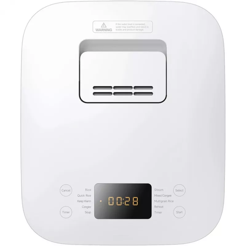 Multifunkcionāls rīsu plīts Xiaomi 3L 710W Balts — alumīnija iekšējais katls, kompakts