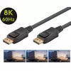 Essential Cable DisplayPort savienotājs > DisplayPort savienotājs, 8K / 120Hz (melns, 2 metri, 40 Gbit/s, DisplayPort 2.0 / 2.1)