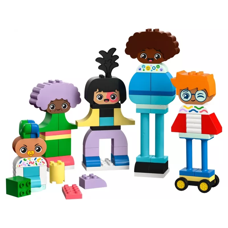 Būvējams komplekts LEGO DUPLO 10423 cilvēku figūru komplekts, 71 gab., vecumam 3+, figūras augstums 260 mm