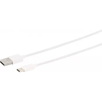 USB kabelis S/CONN 14-13042 1.5 m USB A USB C Balts