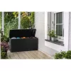 Āra glabāšanas kaste Keter 249722 270 L, laikapstākļiem izturīga, grafīta krāsa, taisnstūra 1180×440×580 mm