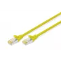 Patch Cord Digitus CAT 6A S/FTP DK-1644-A-0025/Y 0.25m Dzeltens