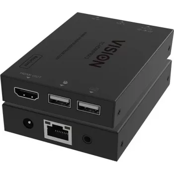 Vision TC-HDMIIPRX/3 - KVM/audio/infrasarkanā pagarinātāja uztvērējs - pa CAT 6 - USB - līdz 150 m
