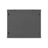 Sienas stiprinājuma 19 inch skapis 9U 600x600 mm melns ar perforētām durvīm