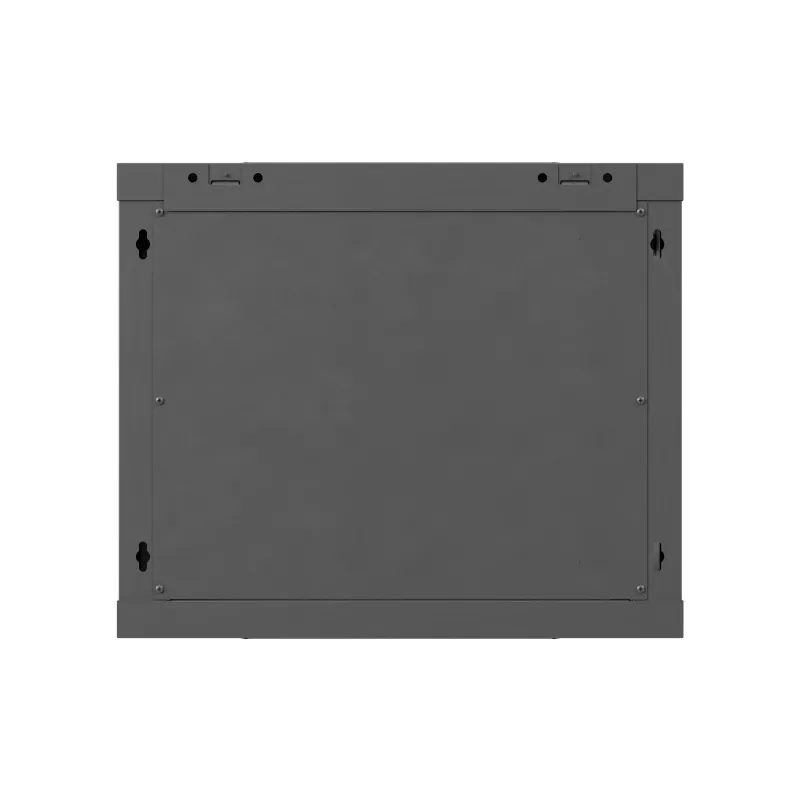 Sienas stiprinājuma 19 inch skapis 9U 600x600 mm melns ar perforētām durvīm