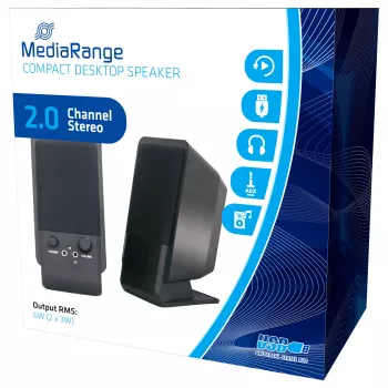 MEDIARANGE Skaļrunis - datoram - 6 W (kopā)