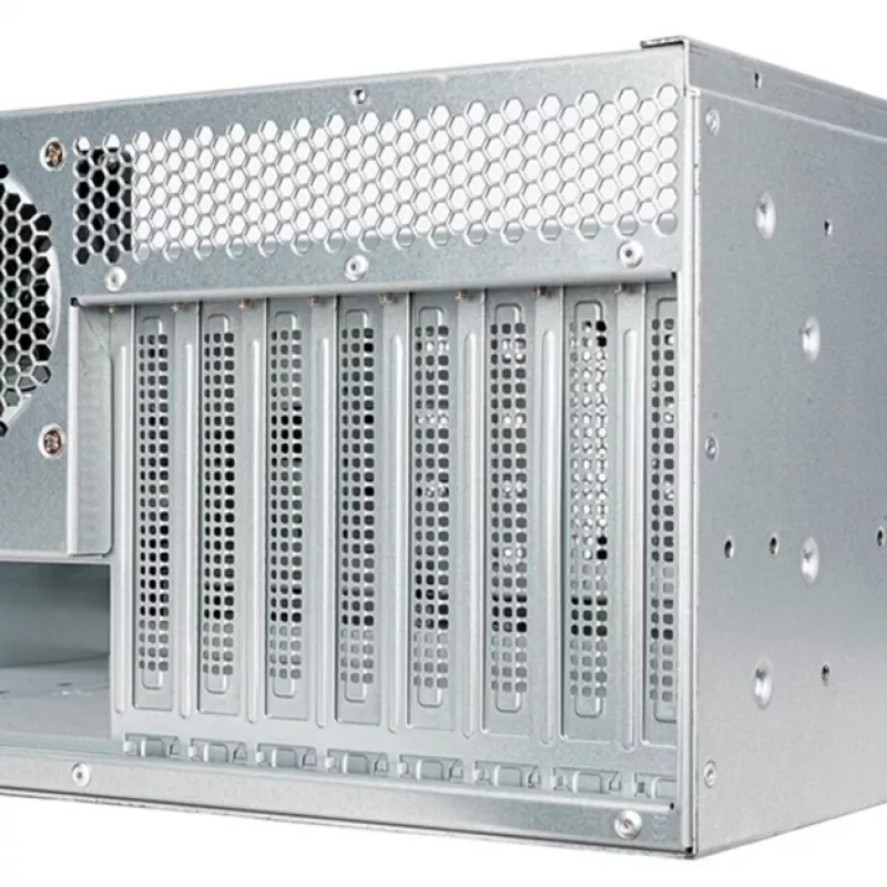 Rackmount korpuss 4U SILVERSTONE RM45-360 — 4U šasija, atbalsta ATX mātesplates, plauktu montāžai