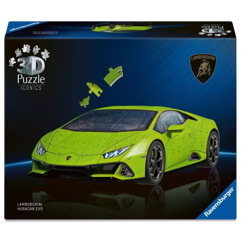 Puzzle 3D 158 gab. Lamborghini Huracan EVO zaļš