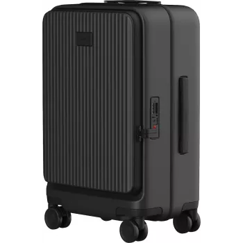 Ceļasoma ar priekšējo kabatu Xiaomi Front Pocket cietais apvalks 38 L, polikarbonāts, 364×364 mm, 3.5 kg, melna