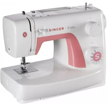 SINGER automātiskā šujmašīna SIMPLE 3210 — elektriskā, 68 šuves, 4-soļu pogcaurums, brīvā roka, 5.5 kg