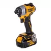 Bezvadu instrumentu komplekts DeWalt DCK2062M2T — 18V, urbjmašīna DCD709 + triecienskrūvgriezis DCF809 1/4 collu, 2×4,0Ah akumulatori, TSTAK II kaste
