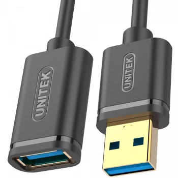 UNITEK Y-C457GBK USB kabelis USB 3.2 Gen 1 (3.1 Gen 1) 1 m USB A Melns