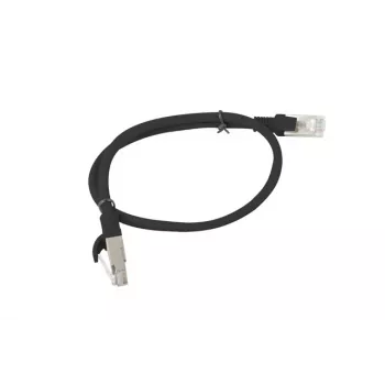 LANBERG PCU6-10CC-0050-BK Patchvads RJ45 Cat. 6 UTP 0,5m melns