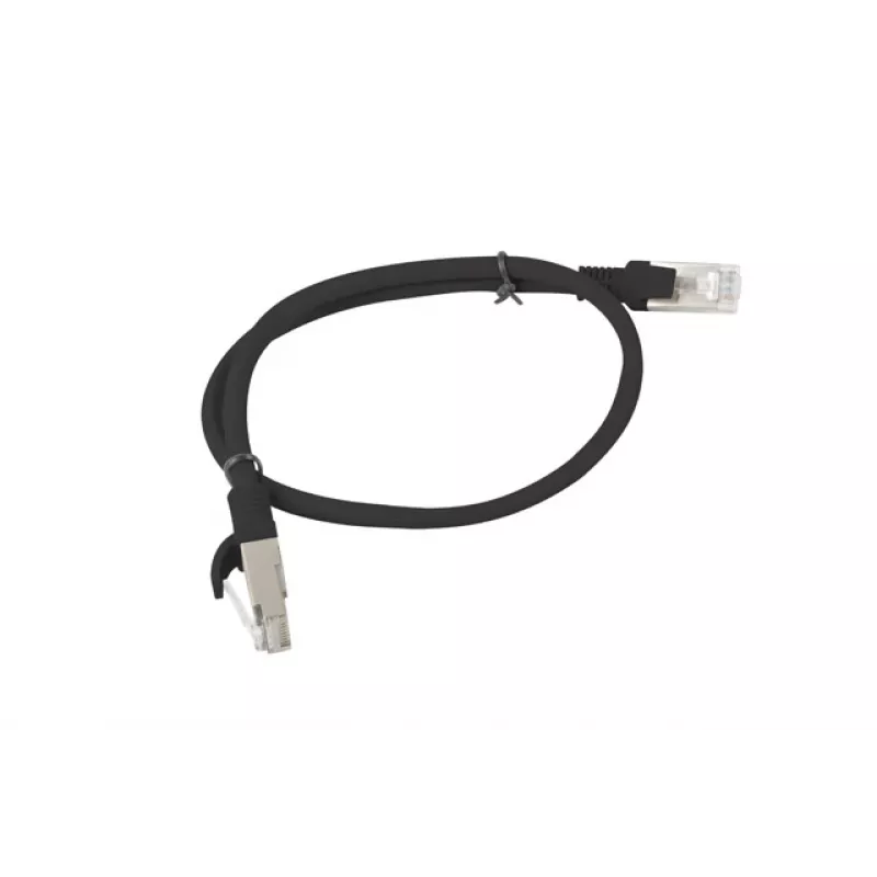 LANBERG PCU6-10CC-0050-BK Patchvads RJ45 Cat. 6 UTP 0,5m melns