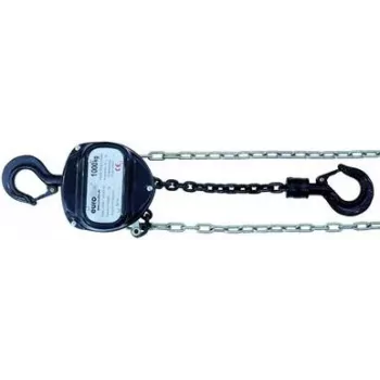 Ķēdes pacēlājs EUROLITE 10 m pacēlums 1,0 t celtspēja, modelis 58000115, melns