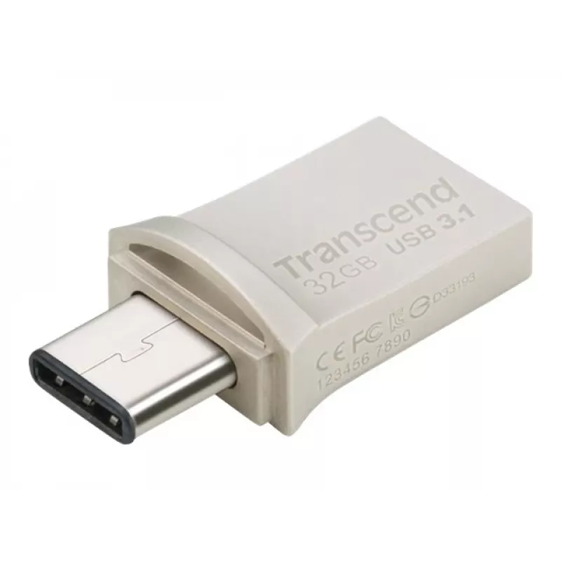 Transcend JetFlash 890 32GB — USB zibatmiņa ar divpusēju savienotāju