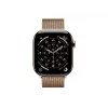 Apple Watch Series 11 GPS + Cellular 46mm Zelts Titāna Korpuss ar Zelts Milānas Cilpu Rokassprādzi - S/M (MFD74ZR/A)