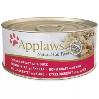 APPLAWS Natural Cat Food Vistas krūtiņa ar pīli - slapjā kaķu barība - 70g