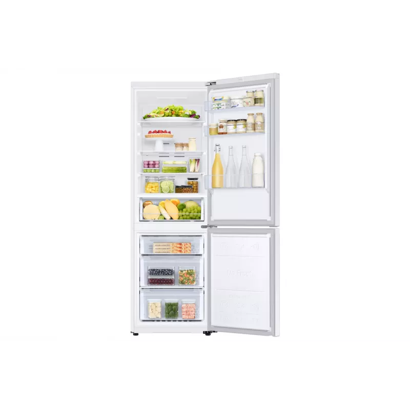 Samsung Ledusskapis RB34C670EWW/EF, 185.3cm, 344l, E klase, saldētava 114l, ledusskapja daļa 230l