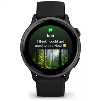 Garmin vívoactive 6 3,05 cm (1,2) AMOLED 42 mm Digitāls 390 x 390 pikseļi Skārienekrāns Melns Wi-Fi GPS (satelīts)