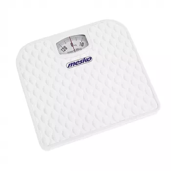 Mehāniskie svari Mesko MS 8160, 130 kg, precizitāte 1000 g, balts