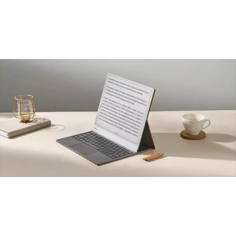 BOOX tastatūras maciņš Onyx Boox Note Max un Tab X C — brūns aizsargmaciņš ar integrētu tastatūru