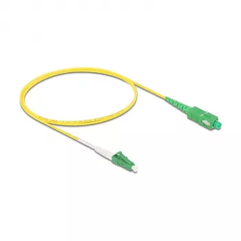 DeLOCK 83235 InfiniBand optiskās šķiedras kabelis 1m LC SC OS2 dzeltens