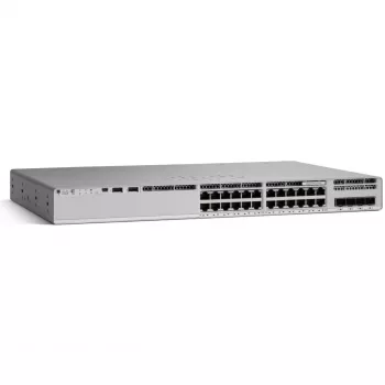 Cisco Catalyst 9200L 24 portu pārslēgs (24x 1G Base-T, 4x SFP) ar 1x 125W barošanas bloku Network Essentials