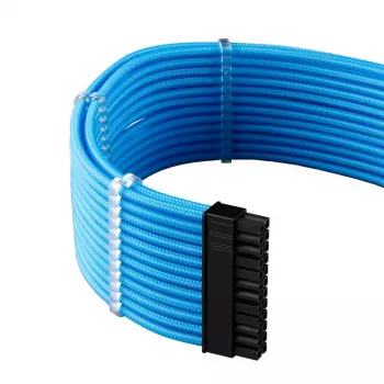 CableMod PRO ModMesh 12VHPWR kabeļu pagarinājumu komplekts — gaiši zils, 3 gab., GPU 12+4 kontaktu pagarinājumi