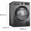 Bosch WQG245DXSN Siltumsūkņa žāvētājs 9 kg