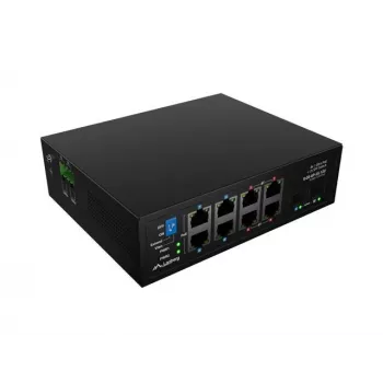 Tīkla slēdzis LANBERG ILGE-8P-2S-120 Light Industrial PoE 4xBT 4xAT 2xSFP DIN Nepārvaldāms Gigabitu