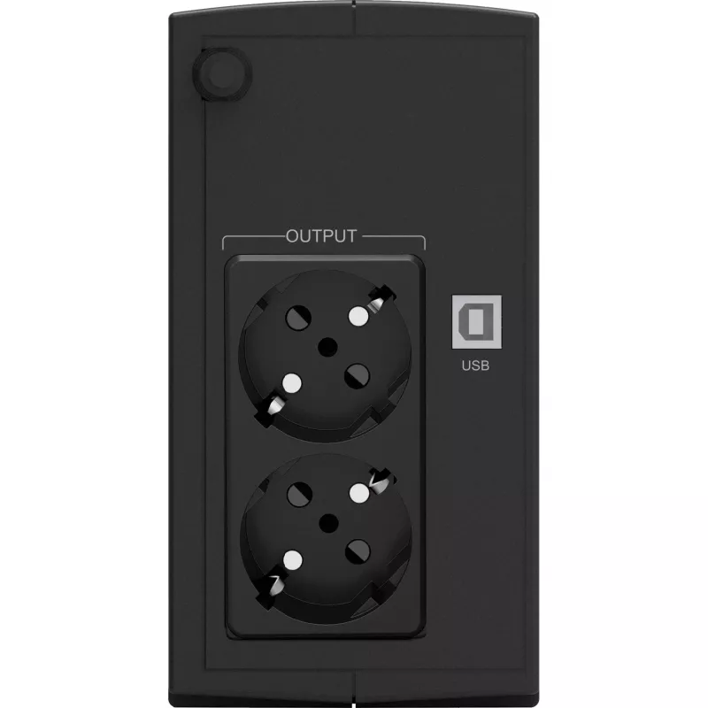 PowerWalker Basic VI 850 SB Line-Interactive 850VA 2 AC izejas Tornis Melns Nepārtrauktās barošanas avots (UPS) (10121067)