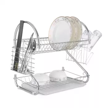 Trauku žāvētājs Maestro MR-1025-38, krāsots tērauds, dubultā konstrukcija, 38 cm, hromēts