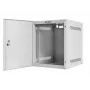 Sienas stiprinājuma 10 inch skapis Lanberg WF10-2306-00S, 6U, pelēks