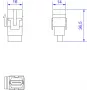 Bachmann 918.0411 HDMI Keystone Jack — HDMI 2.0 modulis sienas plates un sadales paneļiem